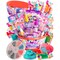 GirlZone My Cutie Pie Slime Kit, Fun Slime Making Kit for Girls to Make Butter Slime and Slime for Girls Keychains, Sensory Slime Kits for Girls